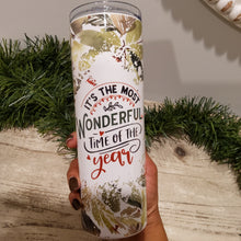 Load image into Gallery viewer, Flower Holiday Tumbler