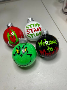 Grinch Christmas Ornament